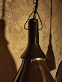 Original vintage conical pendant light, Bulgaria 1970s – thumbnail 15