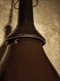 Original vintage conical pendant light, Bulgaria 1970s – thumbnail 17