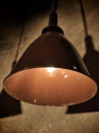Original vintage conical pendant light, Bulgaria 1970s – thumbnail 16
