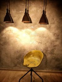 Original vintage conical pendant light, Bulgaria 1970s – thumbnail 7