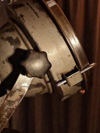 Faro da teatro vintage con cupola a specchio, Polonia anni '50-'60 – miniatura 23