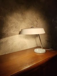 Lampada da scrivania vintage originale a disco, Ungheria anni '60 – miniatura 5