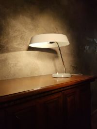 Lampada da scrivania vintage originale a disco, Ungheria anni '60 – miniatura 3