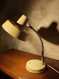 Lampada industriale da scrivania anni 60 - Colore beige – miniatura 3