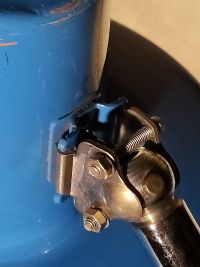 Lampada da scrivania vintage originale celeste, Ungheria anni '60 – miniatura 18