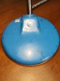 Lampada da scrivania vintage originale celeste, Ungheria anni '60 – miniatura 14