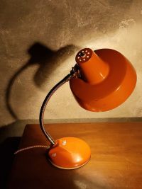 Lampada da scrivania vintage originale arancione, Ungheria anni '60 – miniatura 7