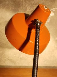 Lampada da scrivania vintage originale arancione, Ungheria anni '60 – miniatura 13
