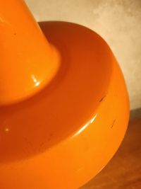 Lampada da scrivania vintage originale arancione, Ungheria anni '60 – miniatura 12