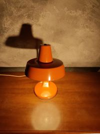 Lampada da scrivania vintage originale arancione, Ungheria anni '60 – miniatura 4