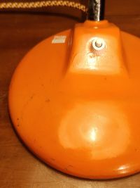 Lampada da scrivania vintage originale arancione, Ungheria anni '60 – miniatura 17