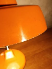 Lampada da scrivania vintage originale arancione, Ungheria anni '60 – miniatura 14