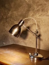 Lampada industriale da scrivania anni 60, prodotta in Bulgaria – miniatura 11