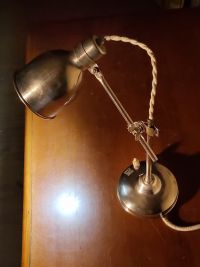 Lampada industriale da scrivania anni 60, prodotta in Bulgaria – miniatura 7