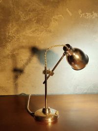 Lampada industriale da scrivania anni 60, prodotta in Bulgaria – miniatura 3