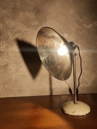 Lampada industriale da scrivania anni 60, prodotta in ex Cecoslovacchia – miniatura 9