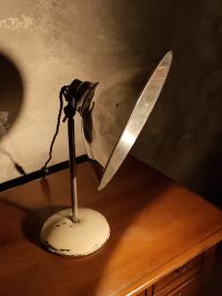 Lampada industriale da scrivania anni 60, prodotta in ex Cecoslovacchia – miniatura 1