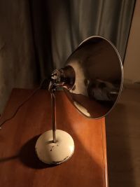 Lampada industriale da scrivania anni 60, prodotta in ex Cecoslovacchia – miniatura 5
