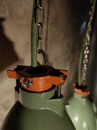 Lampada a sospensione vintage originale con griglia verde, URSS anni '70 – miniatura 22
