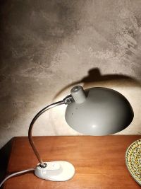 Lampada da scrivania vintage originale grigia a snodo, Ungheria anni '60 – miniatura 4