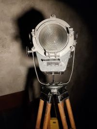 Spotlight da cinema vintage originale Spefika argento, Polonia anni '60 – miniatura 27
