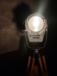 Spotlight da cinema vintage originale Spefika argento, Polonia anni '60 – miniatura 26