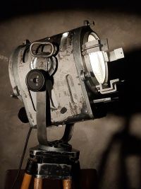 Spotlight da cinema vintage originale Spefika argento, Polonia anni '60 – miniatura 2