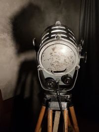 Spotlight da cinema vintage originale Spefika argento, Polonia anni '60 – miniatura 23