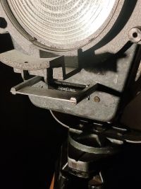 Spotlight da cinema vintage originale Spefika argento, Polonia anni '60 – miniatura 17