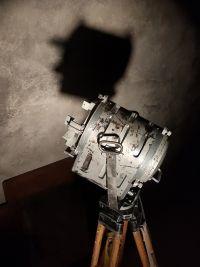 Spotlight da cinema vintage originale Spefika argento, Polonia anni '60 – miniatura 9