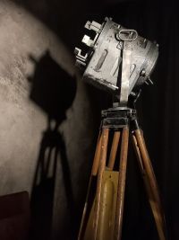 Spotlight da cinema vintage originale Spefika argento, Polonia anni '60 – miniatura 7