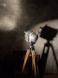 Spotlight da cinema vintage originale Spefika argento, Polonia anni '60 – miniatura 1