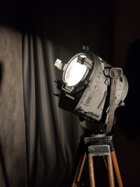 Spotlight da cinema vintage originale Spefika argento, Polonia anni '60 – miniatura 6