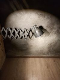 Lampada industriale con soffietto prodotta negli anni '60 con cupolino completamente orientabile – miniatura 12