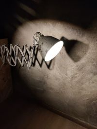 Lampada industriale con soffietto prodotta negli anni '60 con cupolino completamente orientabile – miniatura 7