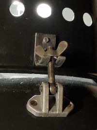 Lampada a sospensione vintage originale blu-nera, Ungheria anni '50 – miniatura 18