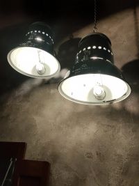 Lampada a sospensione vintage originale blu-nera, Ungheria anni '50 – miniatura 5