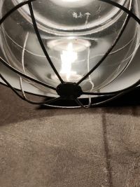 Lampada a sospensione vintage art déco verde bottiglia, design anni '30 – miniatura 23