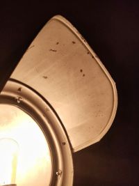 Faro vintage originale da magazzino con treppiede in legno, Polonia anni '70 – miniatura 28