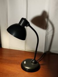 Lampada da scrivania vintage originale nera stile Bauhaus, anni '60 – miniatura 11