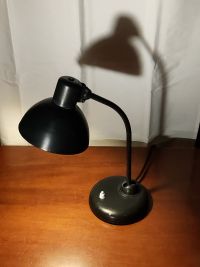 Lampada da scrivania vintage originale nera stile Bauhaus, anni '60 – miniatura 2