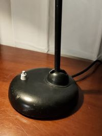 Lampada da scrivania vintage originale nera stile Bauhaus, anni '60 – miniatura 12