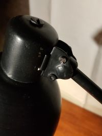 Lampada da scrivania vintage originale nera stile Bauhaus, anni '60 – miniatura 18