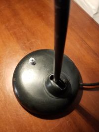 Lampada da scrivania vintage originale nera stile Bauhaus, anni '60 – miniatura 15