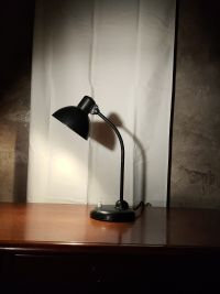 Lampada da scrivania vintage originale nera stile Bauhaus, anni '60 – miniatura 6