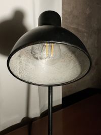 Lampada da scrivania vintage originale nera stile Bauhaus, anni '60 – miniatura 13