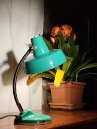 Lampada industriale da scrivania anni 60 - Color verde acqua – miniatura 13