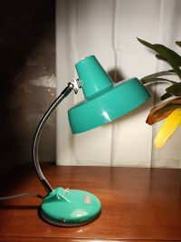 Lampada industriale da scrivania anni 60 - Color verde acqua – miniatura 8