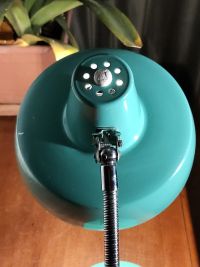 Lampada industriale da scrivania anni 60 - Color verde acqua – miniatura 7