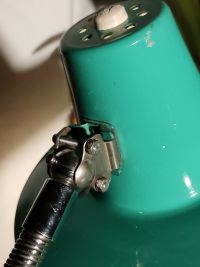 Lampada industriale da scrivania anni 60 - Color verde acqua – miniatura 17
